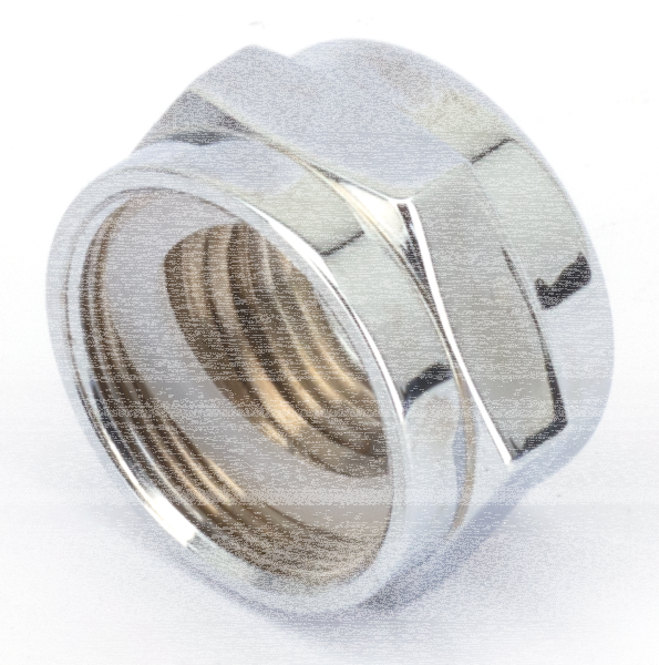 Chrome adaptor nut 3/8" NPT to 22mm (IT)