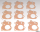 10pck Gasket, Oil Pump, Cover, Paper 41- (IT)