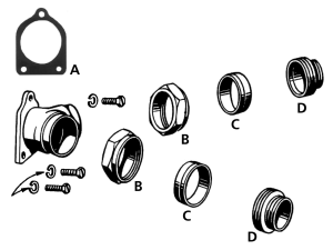 10pck Gasket, Intake Manifold 39-51, W, (IT)