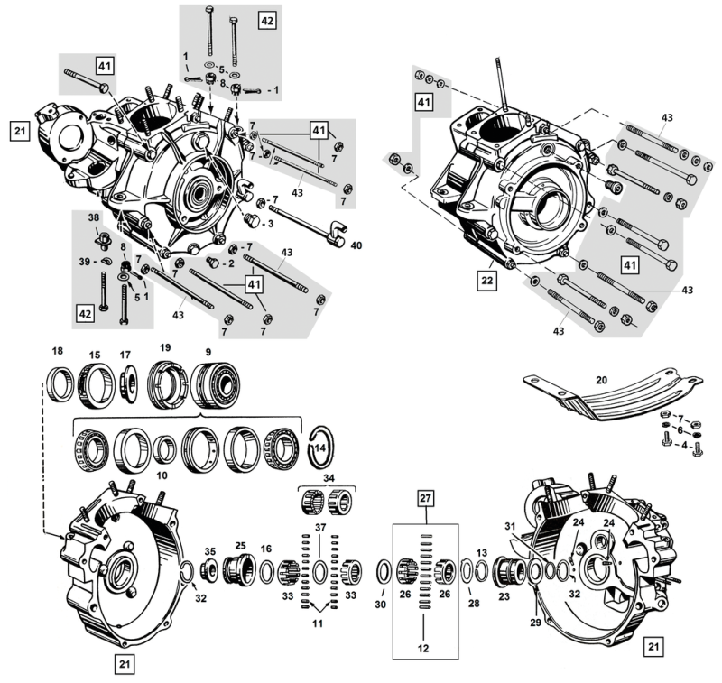 Nut sprocket shaft bearing BT55-68 (IT)