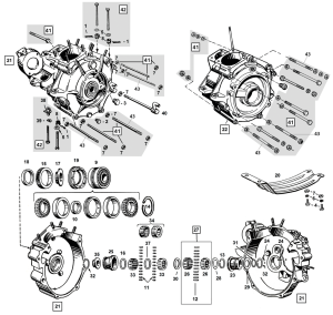 Nut sprocket shaft bearing BT55-68 (IT)