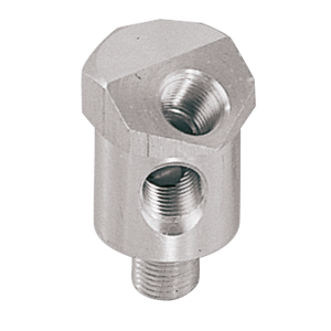 EVO pressure gauge adaptor dual, satin (IT)