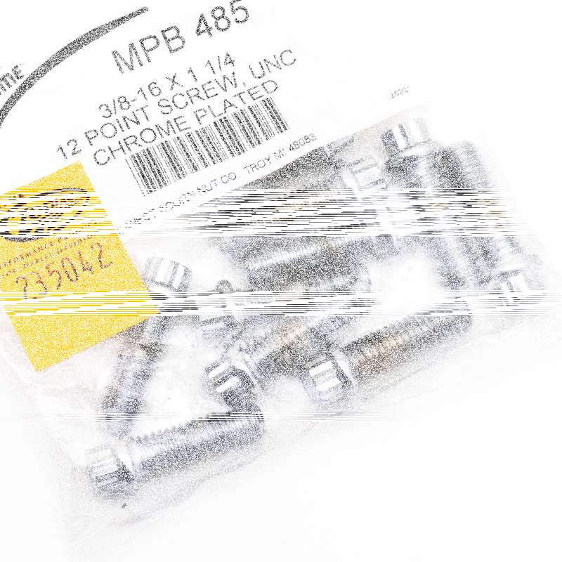 10pck 12-point bolts,3/8-16 x 1 1/4" (IT)