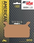 SBS Rear Sinter street brake pads 668LS