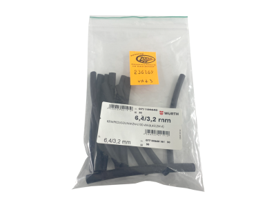 10pck Shrink socket tube  6.4mm/3.2m (IT)