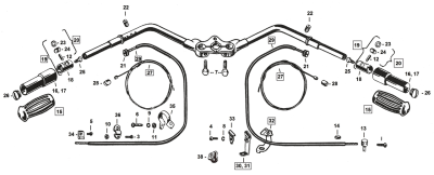 Colony throttle lever wire kit +.005" (IT)