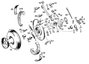 clevis pin/washer/cotter pin, all, white (IT)
