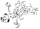 clevis pin/washer/cotter pin, all, white (IT)