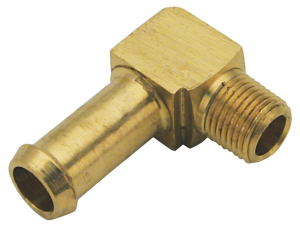 S&S Fitting 90deg 1/8-27NPTx.375" Brass (IT)
