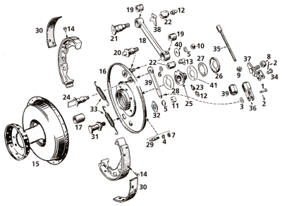Stud FR brakeshoe Pivot 45CI35-51 (IT)