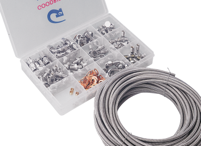 Goodridge shop kit Pro UNF chrome