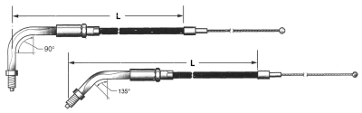 Barnett CC BT81 LN=43" 135° throttle (IT)