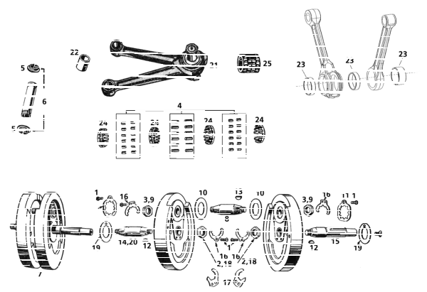 10pck Piston pin lock 45CI32-73 BT36-72 (IT)