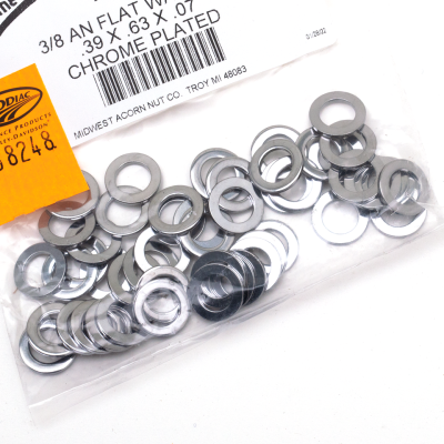 50pck Flat washers 3/8" X .63" AN (IT)