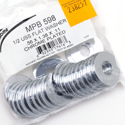 25pck Flat washers 1/2" X 1.38" USS (IT)