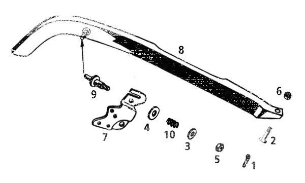 Rear chainguard chrome WL37-52 (IT)