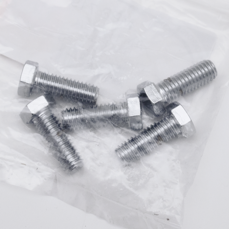 5pck Chr. hex head screws 7/16-14x1 1/4" (IT)