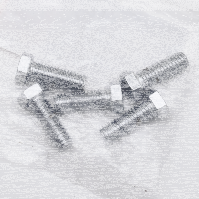 5pck Chr. hex head screws 7/16-14x1 1/4" (IT)