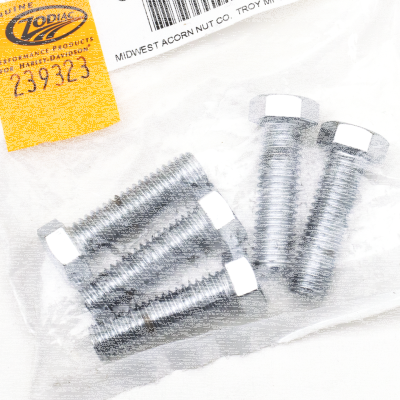 5pck Chr. hex head screws 7/16-14x1 1/2" (IT)