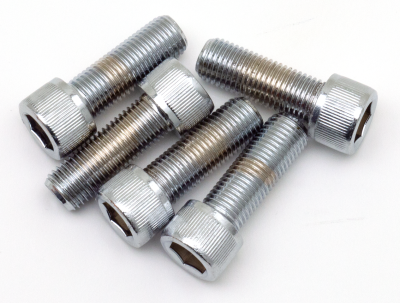 5pck Chrome Allen screws 7/16-20x1 1/4"