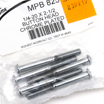 5pck Button head screws 1/4-20x2 1/2"