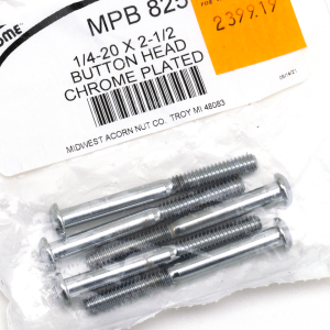 5pck Button head screws 1/4-20x2 1/2"