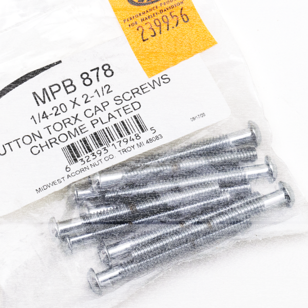 10pck Torx button head 1/4-20x2 1/2",UNC (IT)
