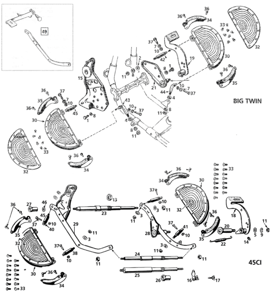 Colony footboard mount kit BT36-57 prkrz (IT)