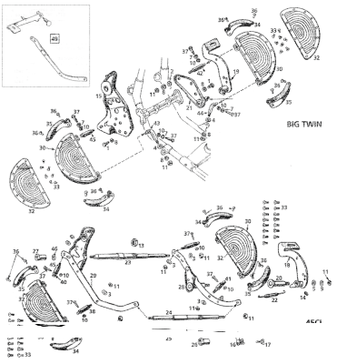 Colony footboard mount kit BT36-57 prkrz (IT)