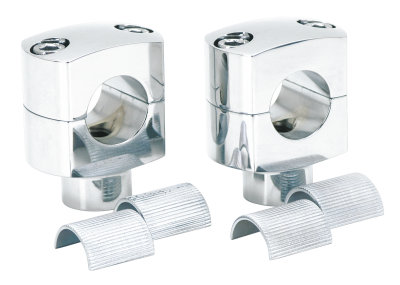 GZP Chrome billet short riser set w/slee