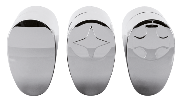 GZP Fusion oval risers 2" Smoothie Chrom (IT)