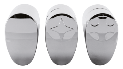 GZP Fusion oval risers 2" Smoothie Chrom (IT)
