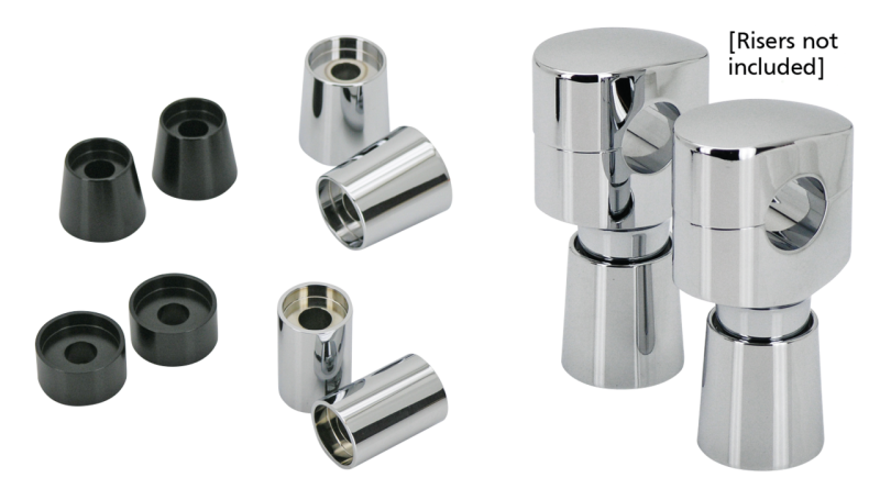 GZP Blk 1/2" straight riser ext. 1.25"H/ (IT)