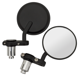 GZP Solo black 7/8" bar-end cafe mirrors (IT)