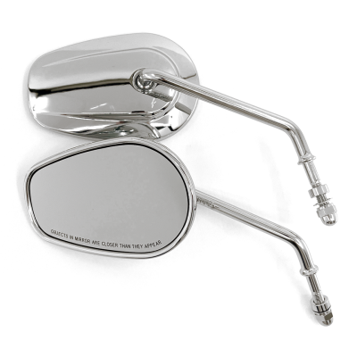 GZP Chrome tapered mirrors, 5" stem (IT)