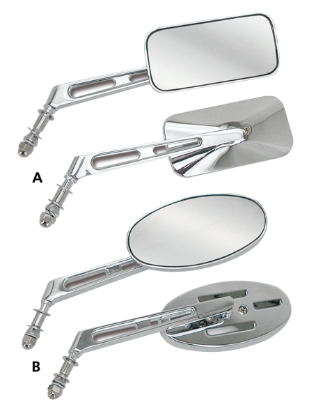 GZP Rectangular mirror solid stem R/H (IT)