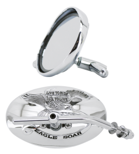 GZP Slimline mirror with visor & Eagle l