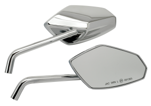GZP Chr Deluxe Street Rod mirrorset