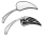 GZP Chrome & black flame mirror set (IT)