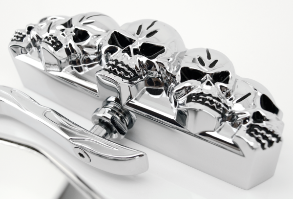 GZP Chrome Skull vision mirror set (IT)