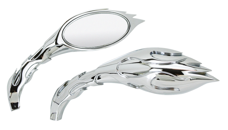 GZP Chrome Magma Flames mirror set (IT)