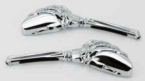 GZP Chrome mini reaper mirror set