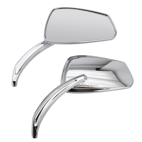 GZP Chrome Viper mirror set w/forged ste (IT)