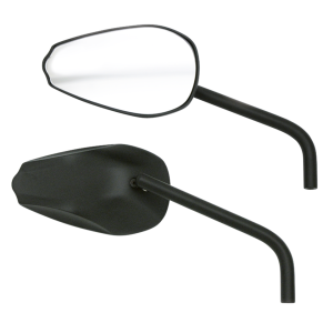 GZP Black Cobra mirror set w/round st
