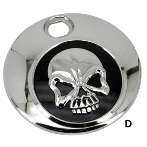 GZP Blk Skull fuel door FLH/T92-07