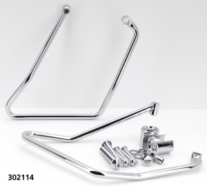GZP Chrome Saddlebag support kit XL94