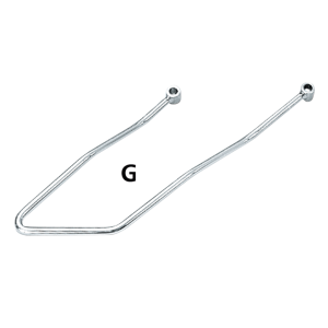 GZP Chrome Saddlebag supports FLST84-06