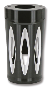 GZP Blck/cut Spitfire forkboots FLHT/X86