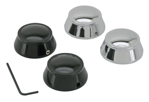 GZP Chrome swingarm pivot covers XL04