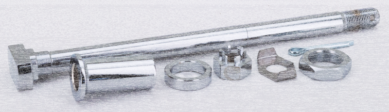 GZP Axle assy rear for EL/FL/UL 36-57 (IT)